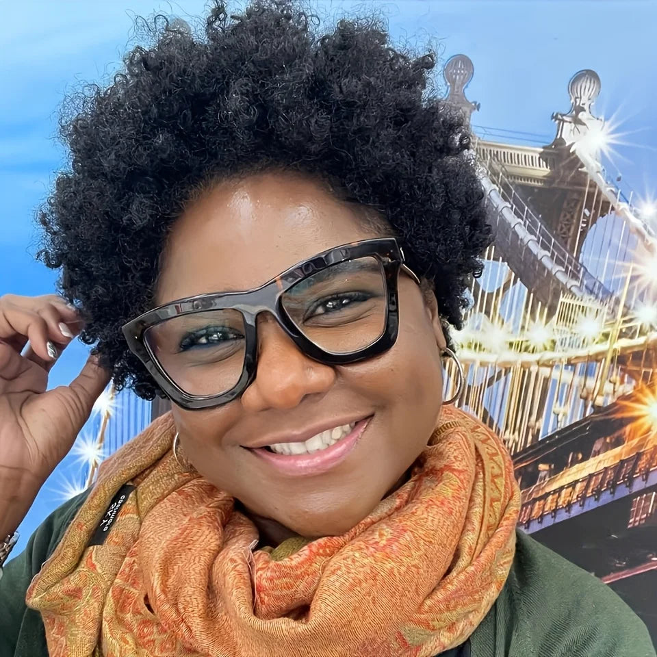 6" Afro Curly Pixie Wig (Brown/Black)