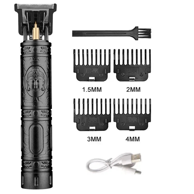 Professional hairdresser_ T9 Electric USB razor set hair salon Men's beauty tools hair trimmer, sideburn, body hair, armpit hair
