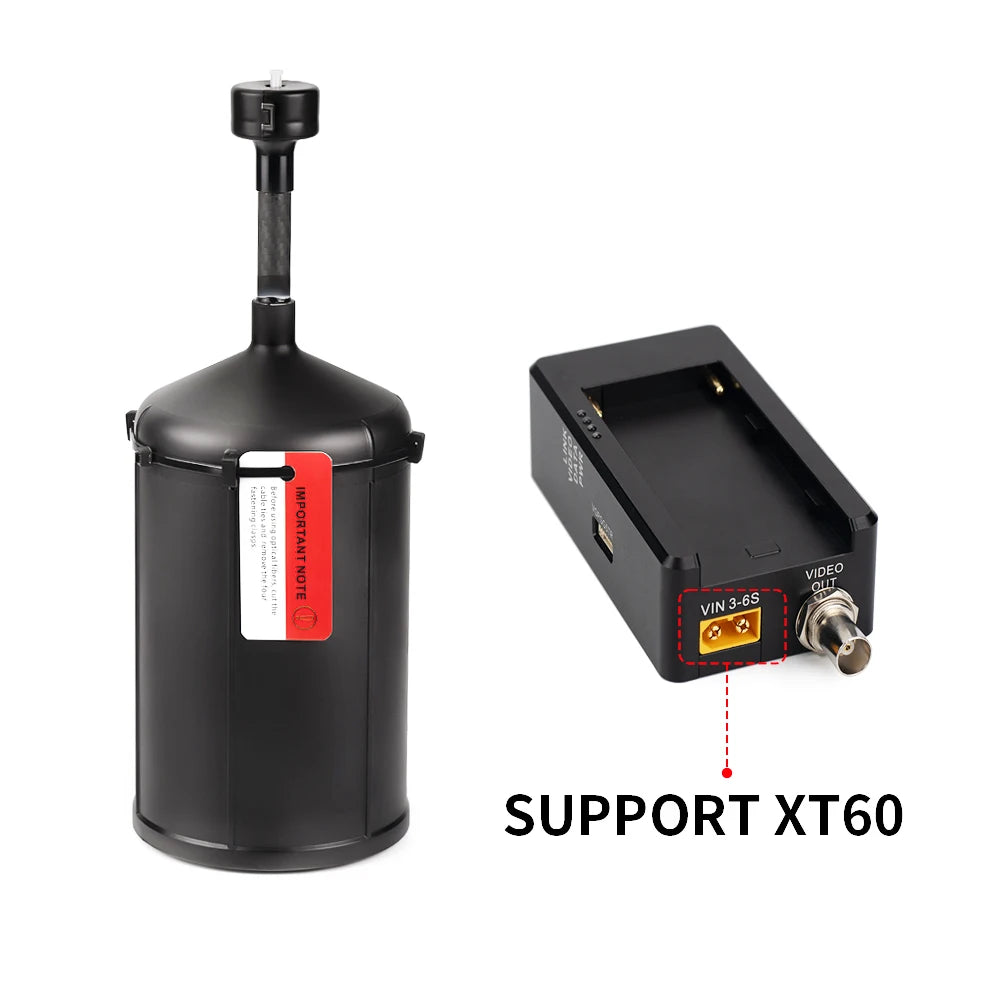 Optical Fiber for FPV Drone Guided Fiber Control Drone Fpv Racing Drone with Photoelectric Module Anti-Jamming 2km/3km/5km/10km