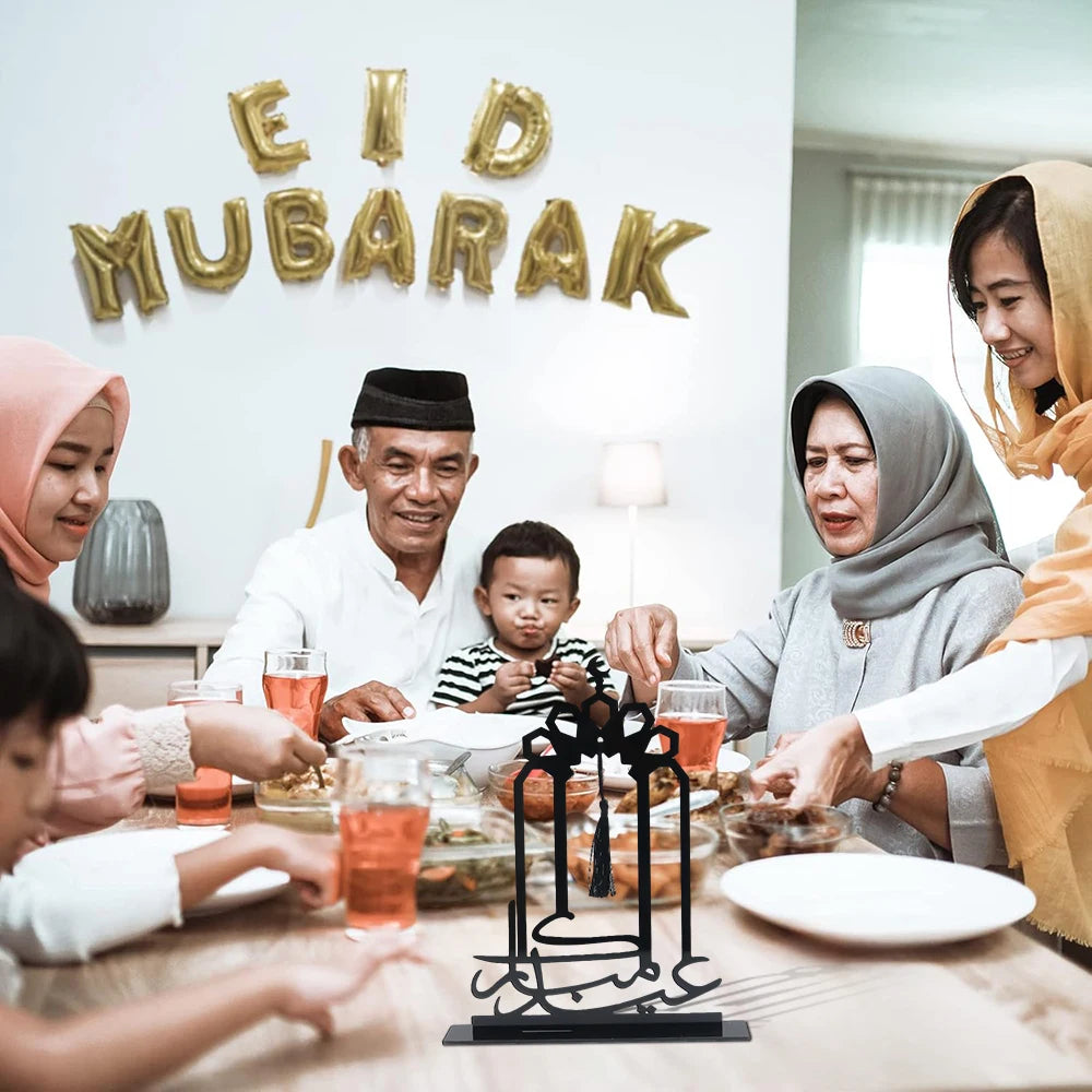 Eid Mubarak Decorations for Home Restaurant Living Room Table Creative Display Gifts Christmas Advent Calendar