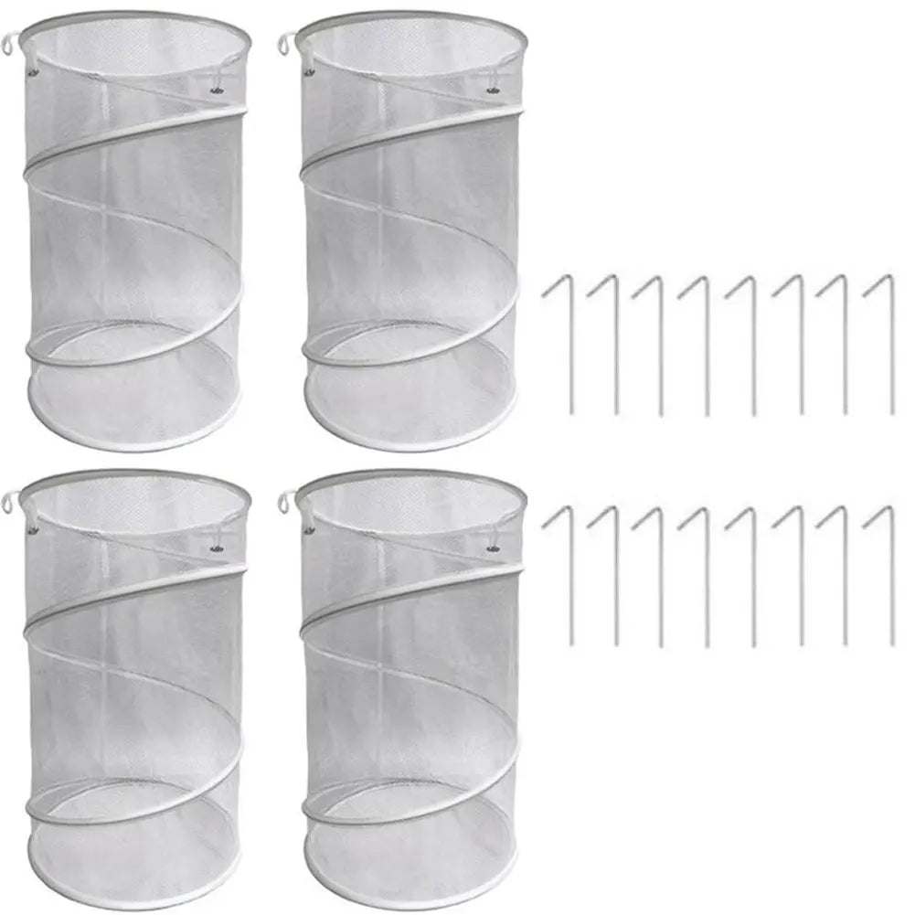 Pop-up plantedeksler med insektsperre i netting for hageplanter Drivhusbeskyttelse med stålramme og jordspyd