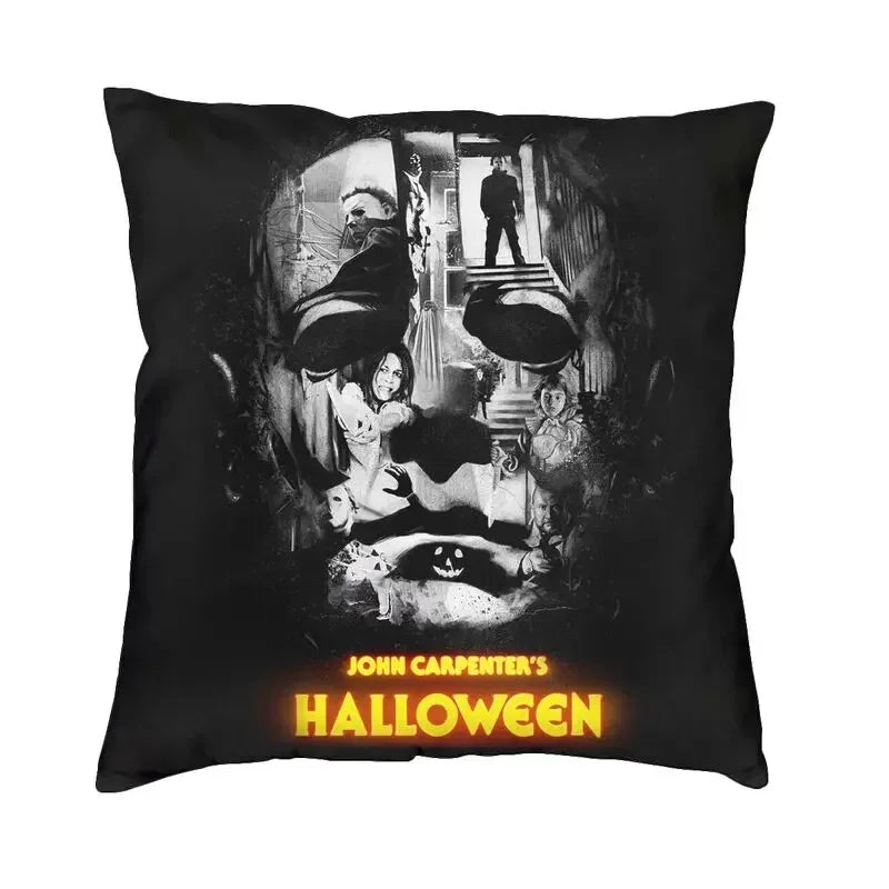 Halloween Inferno Cushion Cover Double Side 3D Print Horror Movie Throw Pillow Case for Sofa Fashion Pillowcase Home Decor