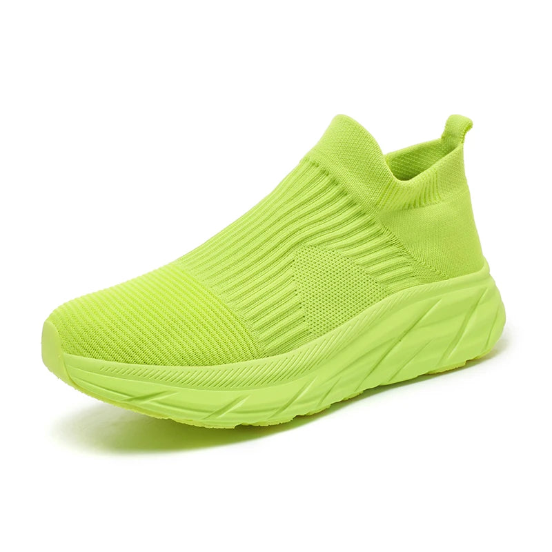 New high-quality casual sports shoes for both men and women, breathable white and fashionable casual walking and running shoes