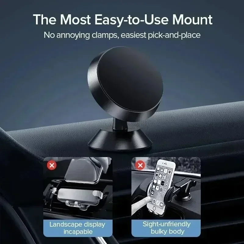 Support magnétique de téléphone portable pour voiture, support de tableau de bord pour smartphone, GPS, pour iPhone, Xiaomi, Samsung, LG