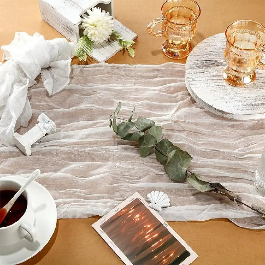 Servilletas arrugadas de 6 piezas Servilletas de algodón suave Servilletas decorativas de tela para bodas, fiestas, uso diario familiar