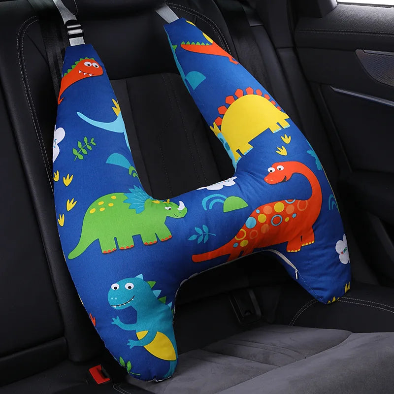 Almohada ergonómica para dormir en el coche para niños pequeños, con certificación de seguridad, soporte universal para el cuello para viajar