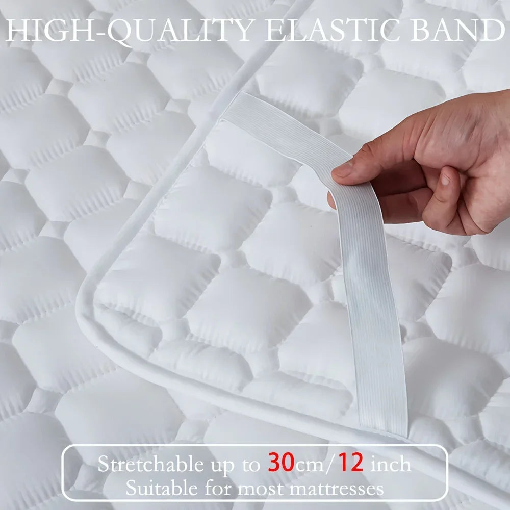 Waterproof  Mattress Pad Bedding Quilted Mattress Topper with Elastic Band Soft Protector Bed Cover Bed Spread Bettlaken 200x220