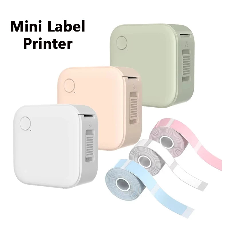 Mini Portable Label Printer Label Maker Machine Small Label Maker Pocket Sticker PrinterFor Home/Office Similar to D110/D11