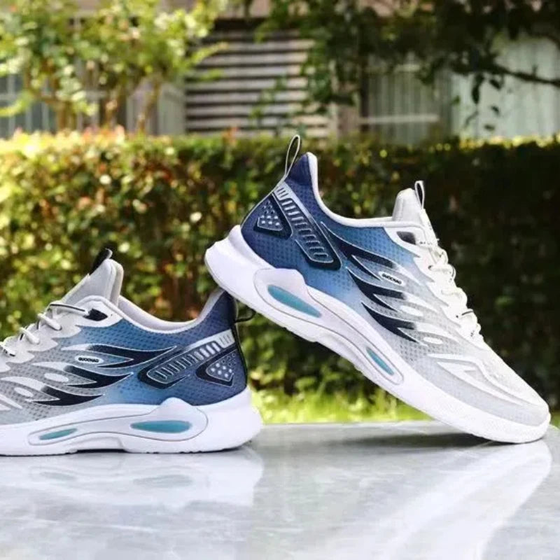 Men's Shoes New Fashion and Trendy Mesh Sports and Casual Shoes Student Soft Sole Comfortable Fashion Men's Running Shoes