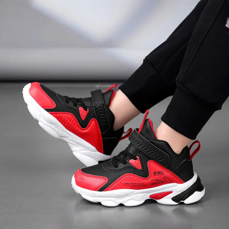 New Youth Leather Face Seasonal Outdoor Sports Shoes Basketball Shoes
