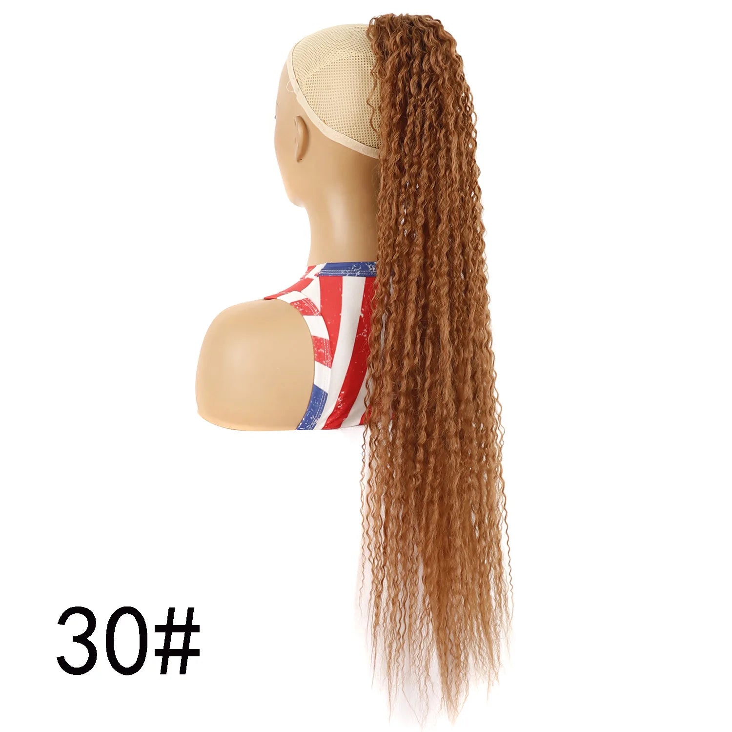 Long Afro Kinky Curly Drawstring Ponytail, Heat-resistant Synthetic Hair, Voluminous Style for Parties & Photoshoots