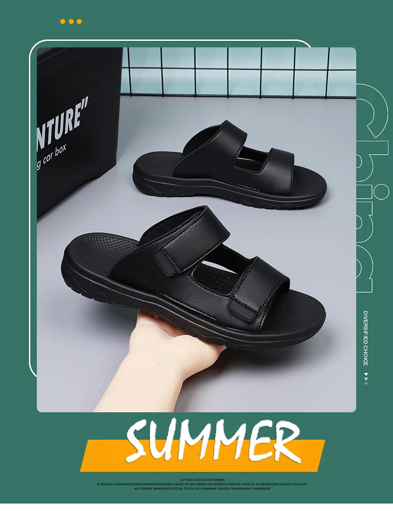 Men's Slippers Autumn New Leisure Beach Holiday Outdoor Male Retro Comfortable Slipper for Men Casual Rubber Designer Shoes