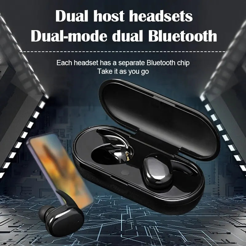 Tws Bluetooth Headset Wireless 5.0 In Ear Mini Headphones Earbuds New Y30 Headphones Sports Esports Gaming High Sound Quality