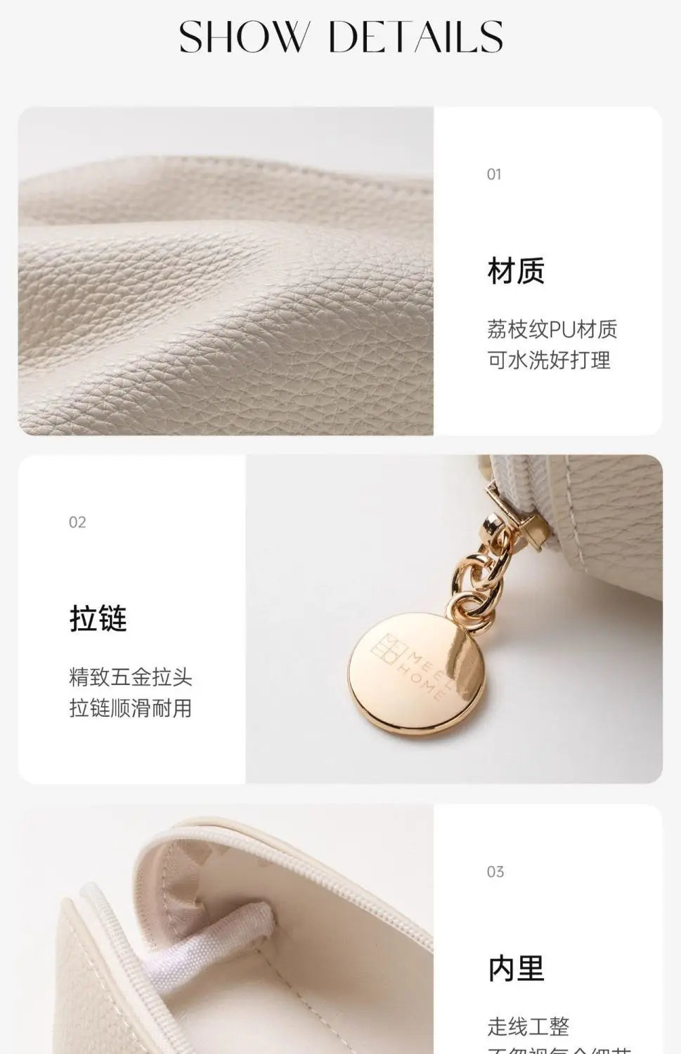 Portable makeup brush pencil bag storage bag travel makeup bag women's portable liner bag new high-end makeup bag