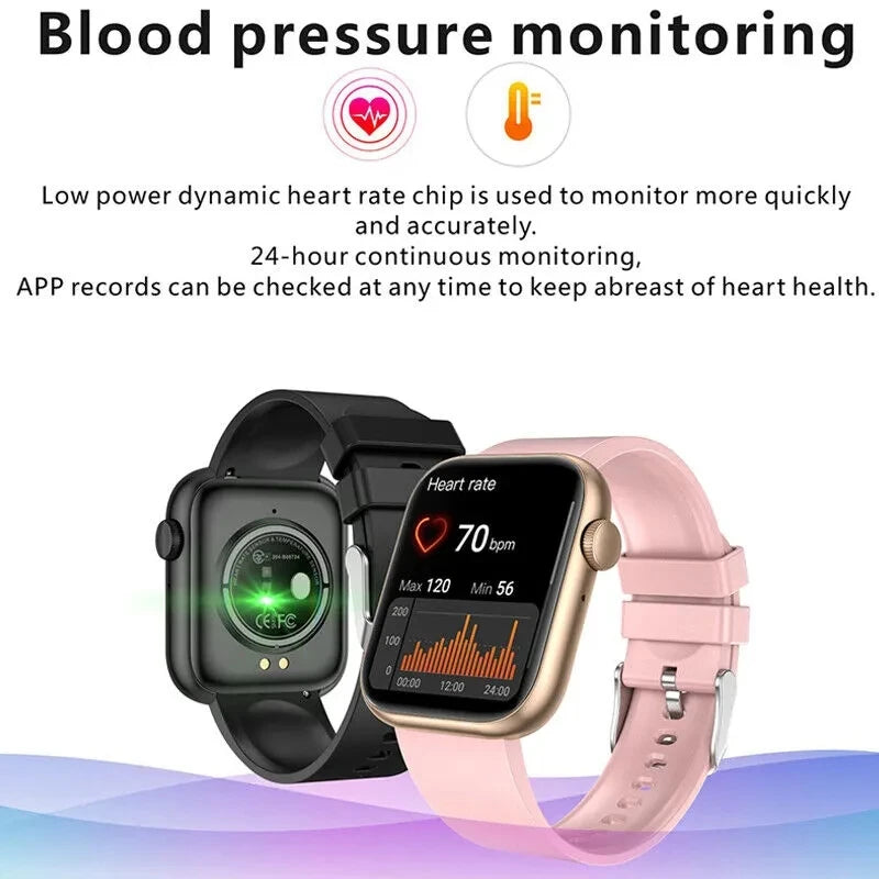 2025 New Smart Watch For Women Full Touch Screen Bluetooth Call Waterproof Sport Fitness Tracker Lady  Watches Smartwatch Men