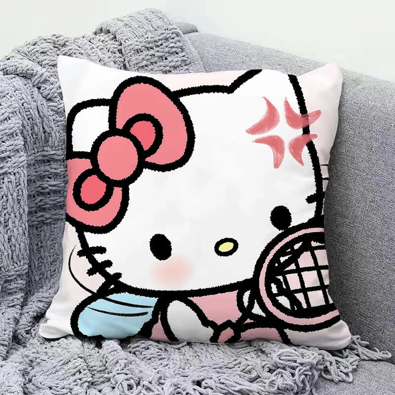 Hello Kitty Pillow Cute Cartoon Girl Heart Cushion Living Room Sofa Office Lunch Break Pillow