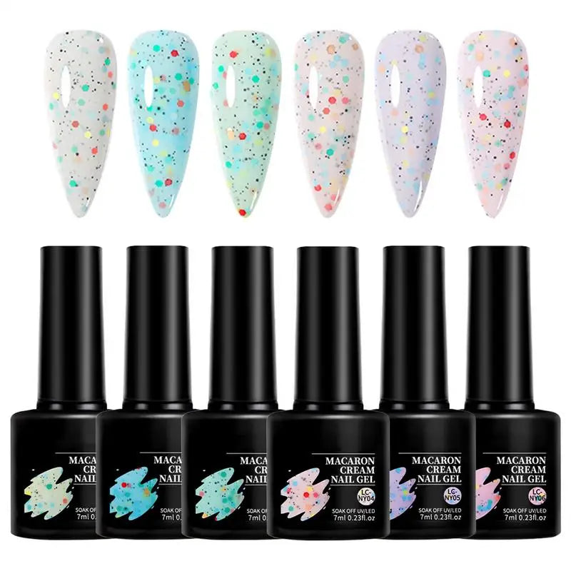 Glitter Gel Polish UV LED Finish Gel Lightweight LastingLong Uv Nail Polish Nail Polish Glitter Series Gel Candy Gel Nail Polish