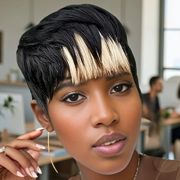 Blonde Pixie Hair Wig