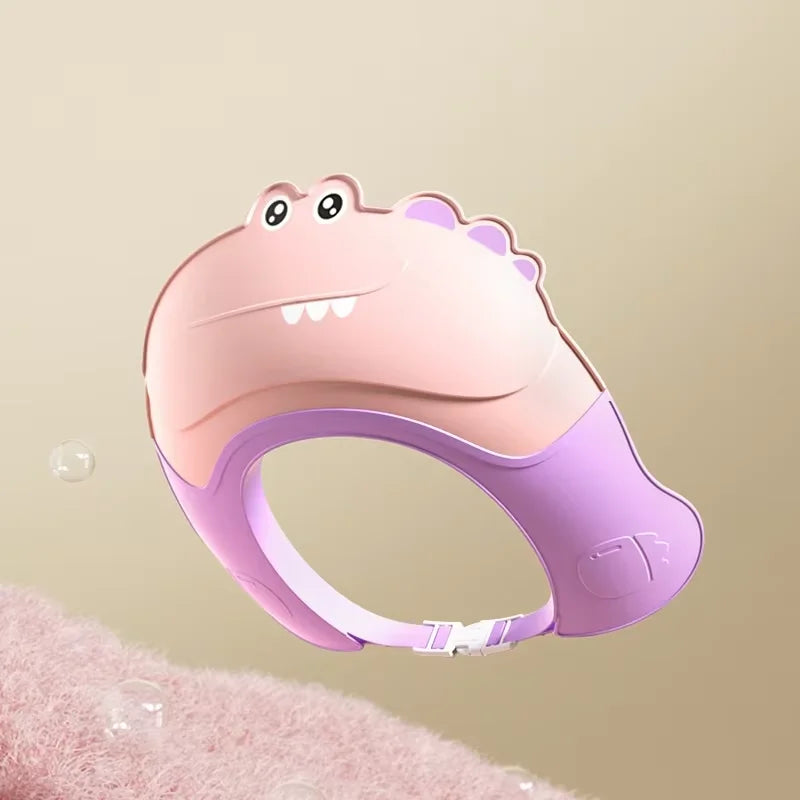 Gorros de baño para bebés, protectores de oído infantiles, gorro de ducha para niños, protector de cabeza para baño, gorro de ducha ajustable para lavar el pelo
