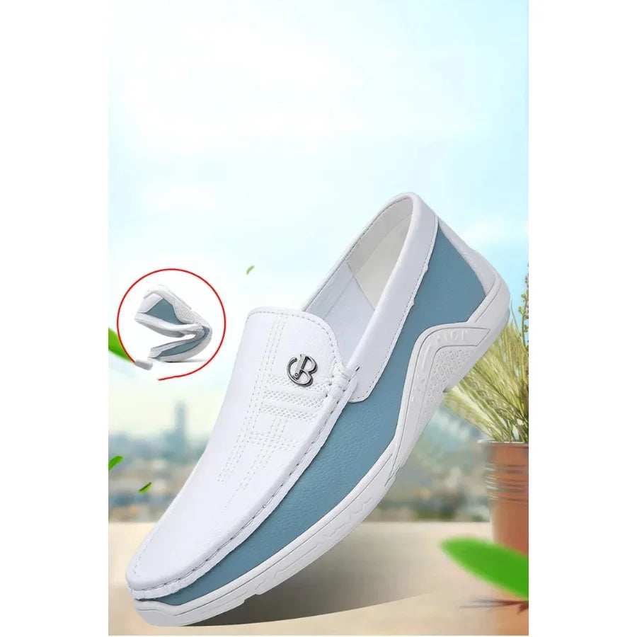 Mens Leather Shoes 2025 Casual Slip on Formal Dress Loafers Breathable Soft Flats for Male Non Slip  Office Work Shoes  sneakers