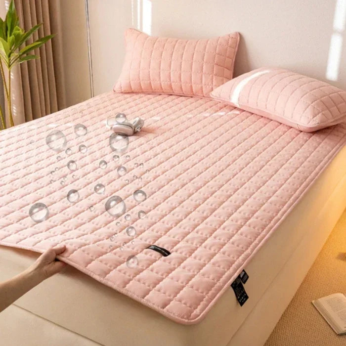 Waterproof  Mattress Pad Bedding Quilted Mattress Topper with Elastic Band Soft Protector Bed Cover Bed Spread Bettlaken 200x220