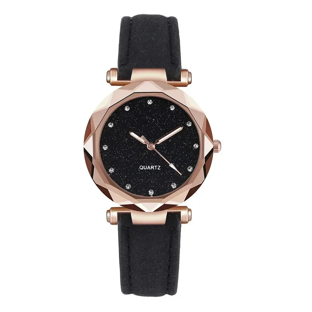 1/2PCS New Luxury Rhinestone Bracelet Watch Starry Sky Watches Ladies Wristwatch Relogio Feminino Reloj Mujer Montre Femme Clock