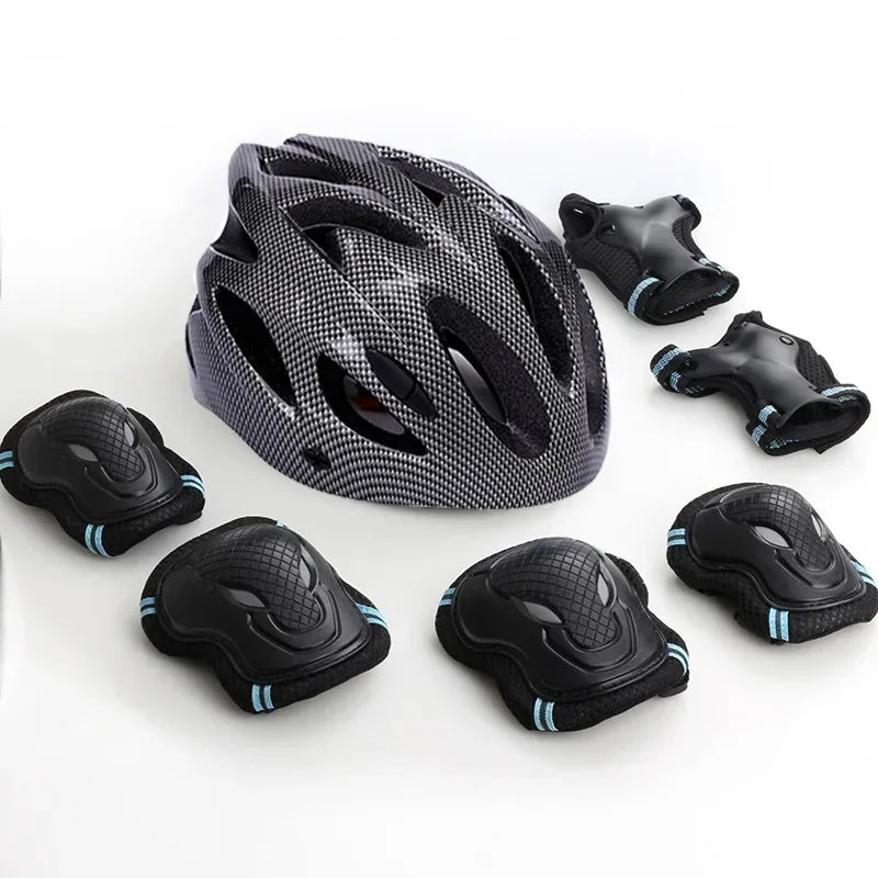 Kids Bike Helmet Knee Elbow Wrist Pads,Toddler Helmet with Protective Gear Set,for Bicycle Cycling Skateboard Scooter Skating