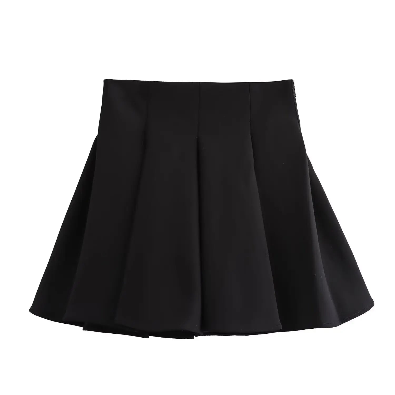 Women Wide Pleated Mini Skirt Sets Fashion V-neck Ruffles Vest Top Women's Two Piece Set Women Outfit