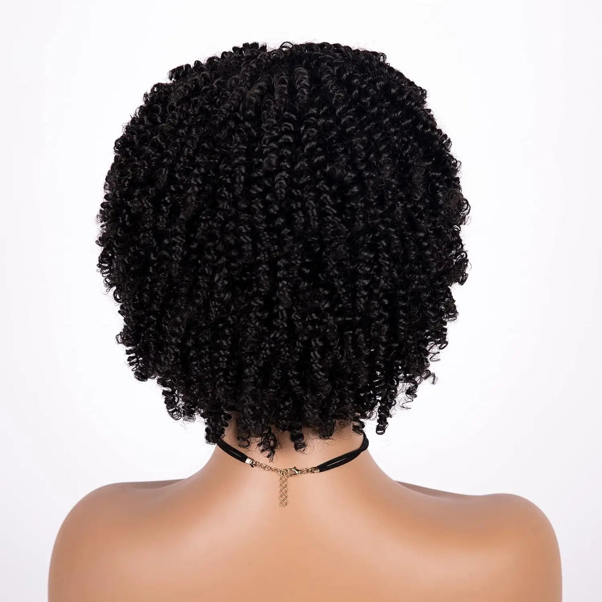 Afro Wig Short Curly Wigs Synthetic Hair Wigs for Black Women, Short Curly Afro Wigs with Bangs Natural Curly Cosplay Party