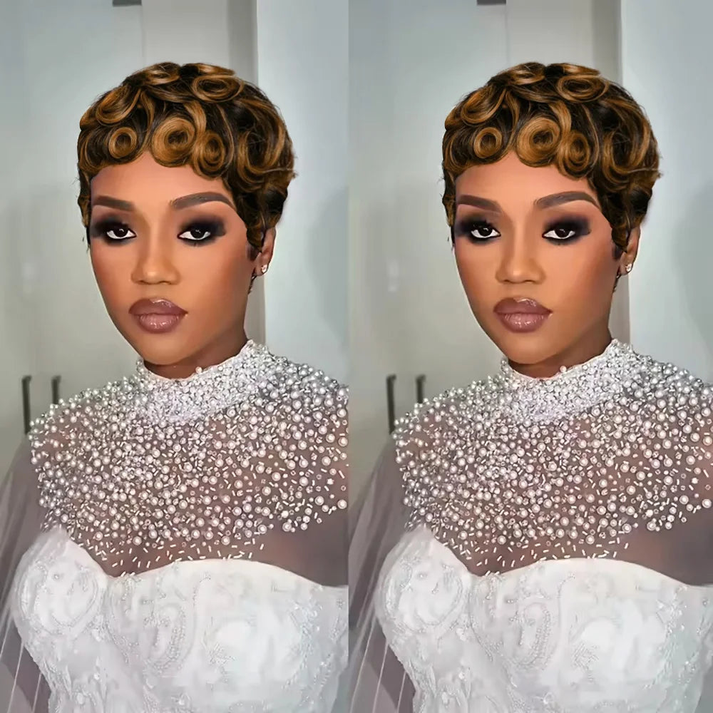 Curly Pixie Wig (250%)
