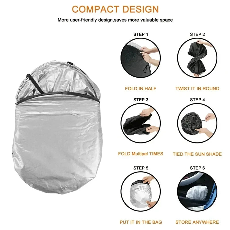 Parasol para parabrisas de coche, cubierta protectora parasol, protector de visera interior anti UV, parasol plegable para parabrisas, accesorios para coche