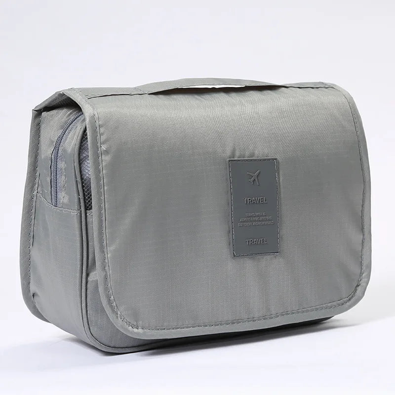 Bolsa de Maquillaje de Viaje, Neceser Organizador de Cosméticos, Impermeable, para Baño, con Gancho, Bolsa de Aseo de Alta Calidad para Mujer