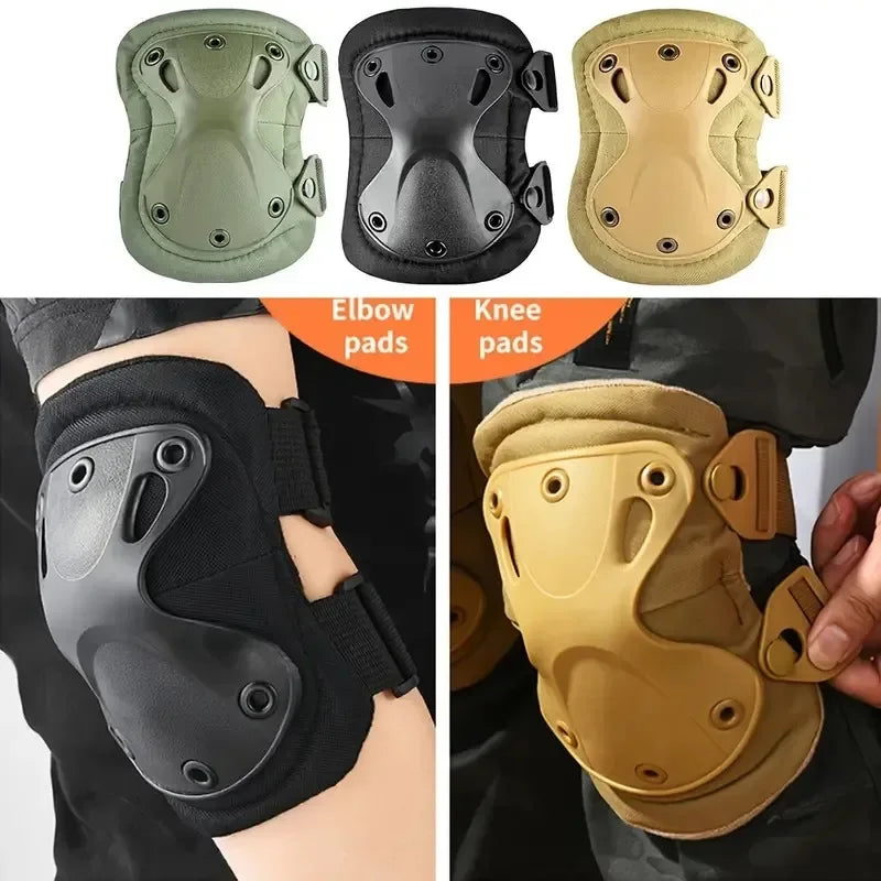 Tactical Knee Pad Elbow CS Military Protector Army Airsoft Outdoor Sport Hunting Kneepad Safety Gear Knee Protective Pads