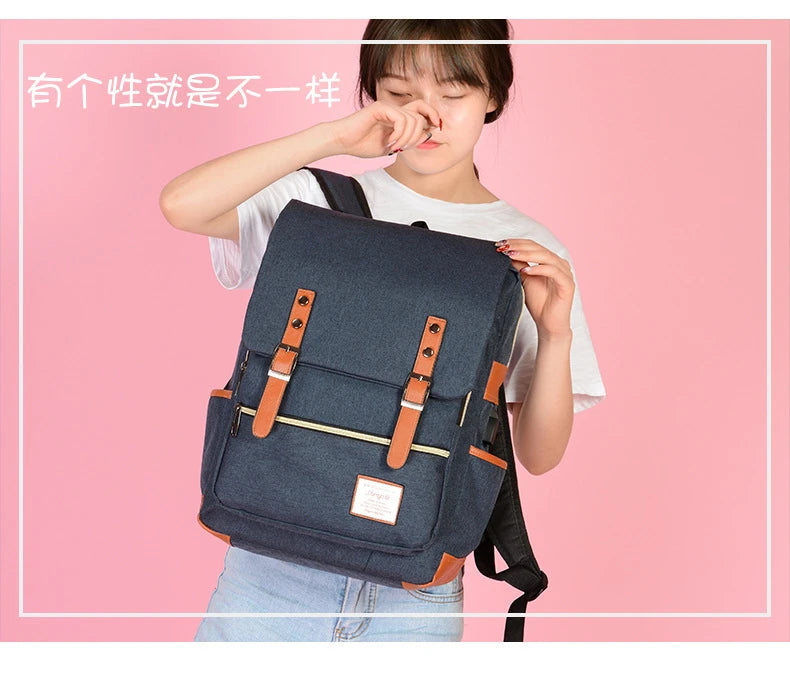 Backpack, Casual Large-Capacity Laptop Bag, Student School Bag, Multi-Functional Bag, Outdoor Travel Backpack, Unisex Bag