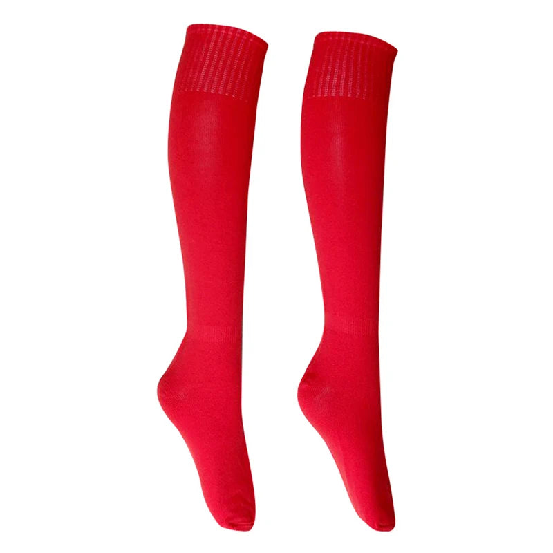 Calcetines deportivos de fútbol al aire libre, rugby, transpirables, de rodilla, para voleibol, béisbol, hockey, calcetines largos para adultos