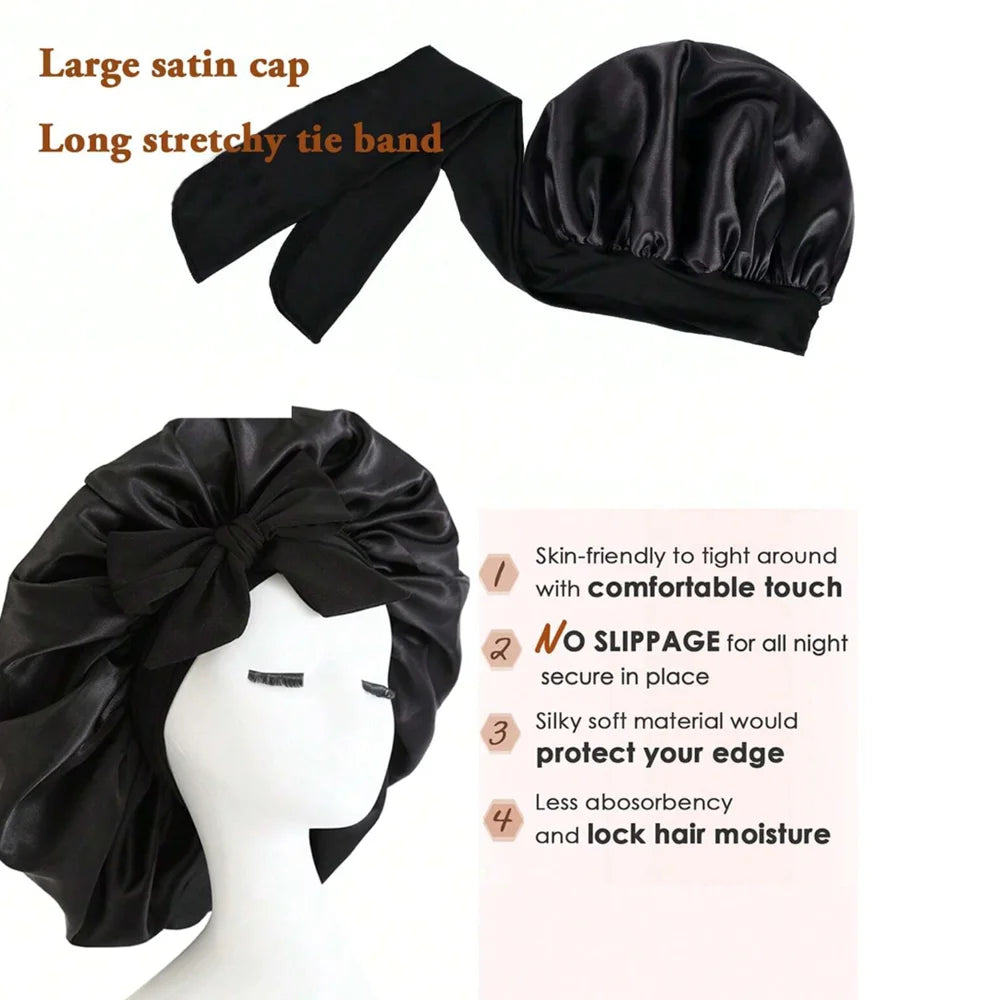 Gorro de satén para dormir