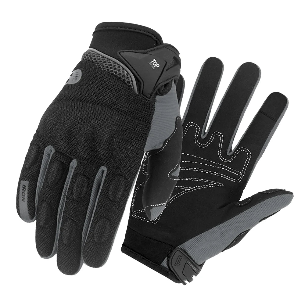 Summer Full Finger Motorcycle Gloves Men Breathable Touch Screen Motorbike Motocross Moto Biker Gloves Motorcycle Accessories