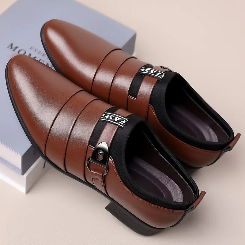 Zapatos de vestir para hombre, mocasines formales para traje de boda para hombre, zapatos de oficina para boda, mocasines sin cordones, zapatos de vestir elegantes para hombre