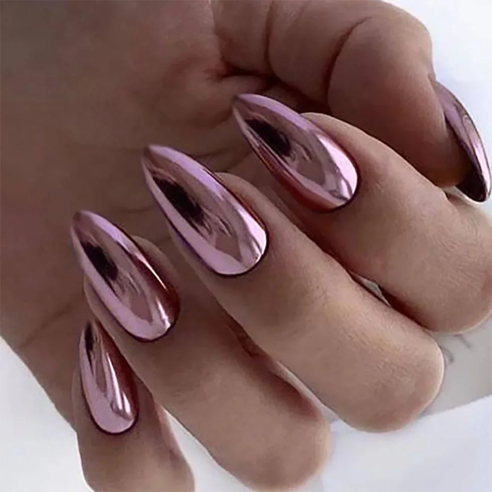 24pcs White French Fake Nails with Glue Simple Pink Press on Nails Short Oval Shape Reusable Acrylic Full Cover Nails Tips