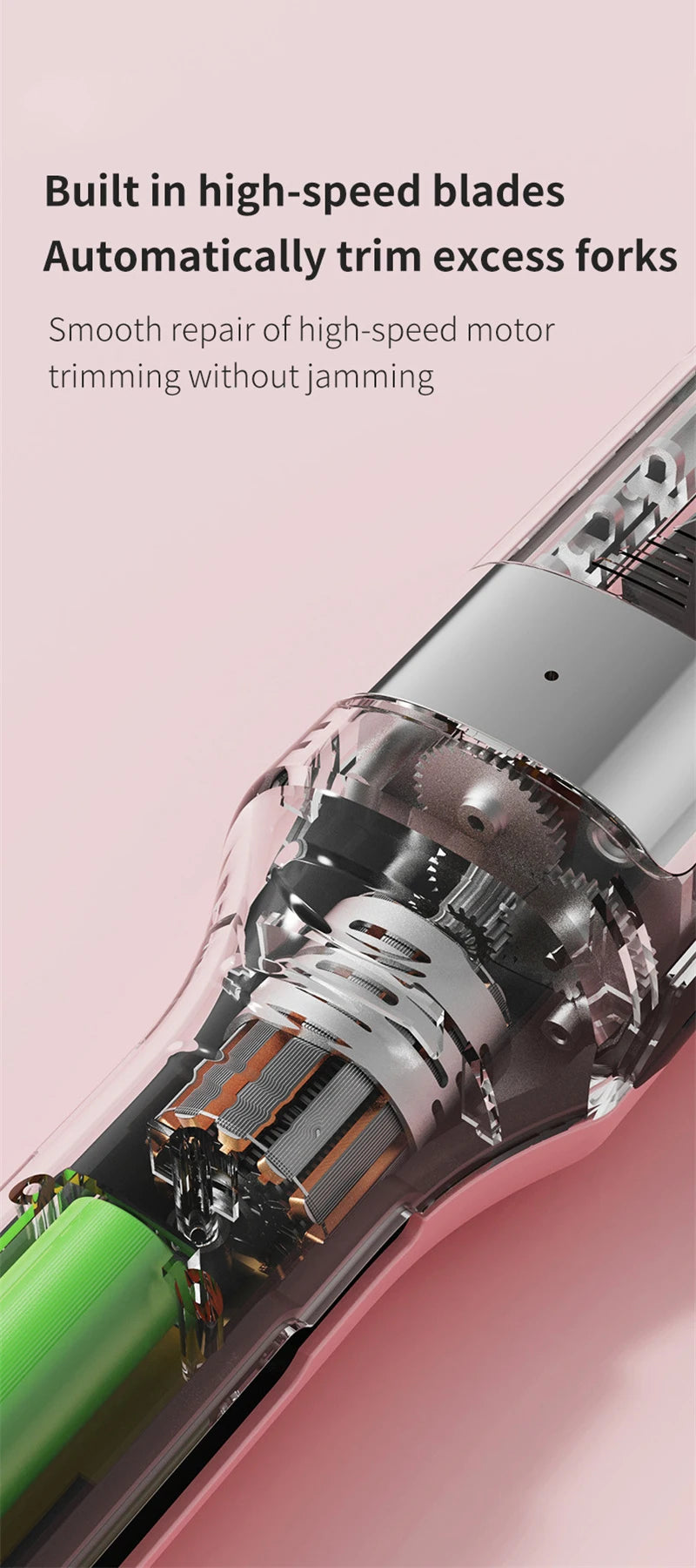 Hair ends Trimmer Split Remover Dry Damaged Brittle Professional Automatic Trim Split for Women Cordless Hair cutting machine