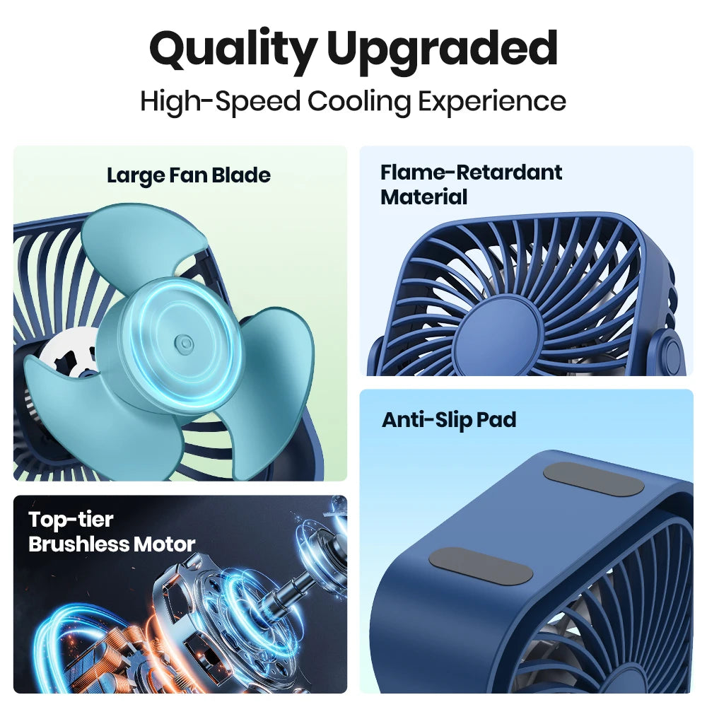 Mini USB Desk Fan (2-Pack)