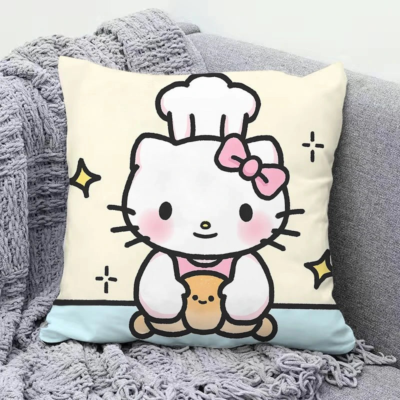 Hello Kitty Pillow Cute Cartoon Girl Heart Cushion Living Room Sofa Office Lunch Break Pillow