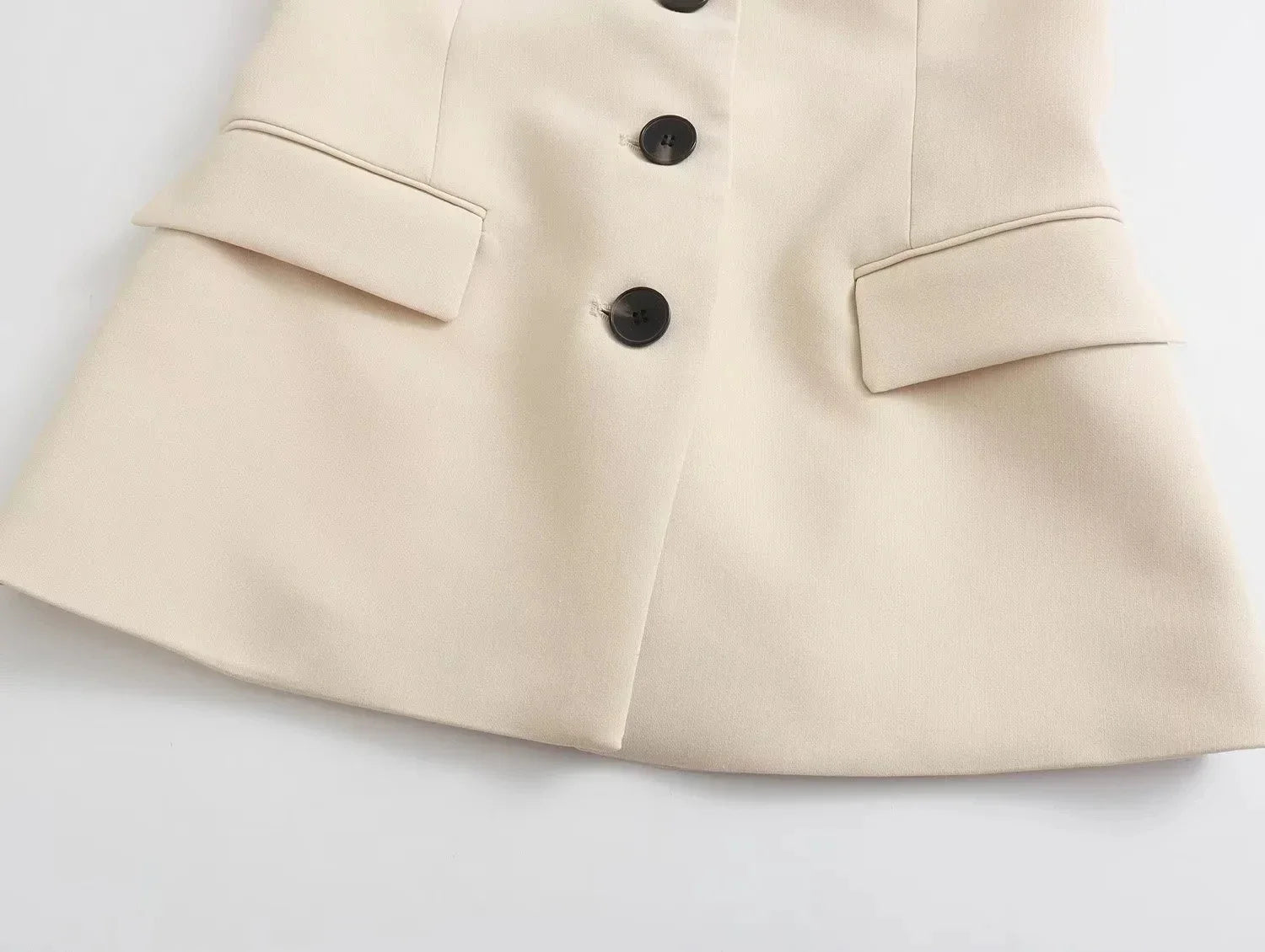 Traje de pantalón elegante sólido para mujer, tops sin tirantes sexy con botones delanteros + conjunto de pantalón con aberturas laterales, moda urbana femenina