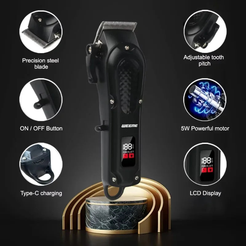 Professional hairdresser_ T9 Electric USB razor set hair salon Men's beauty tools hair trimmer, sideburn, body hair, armpit hair