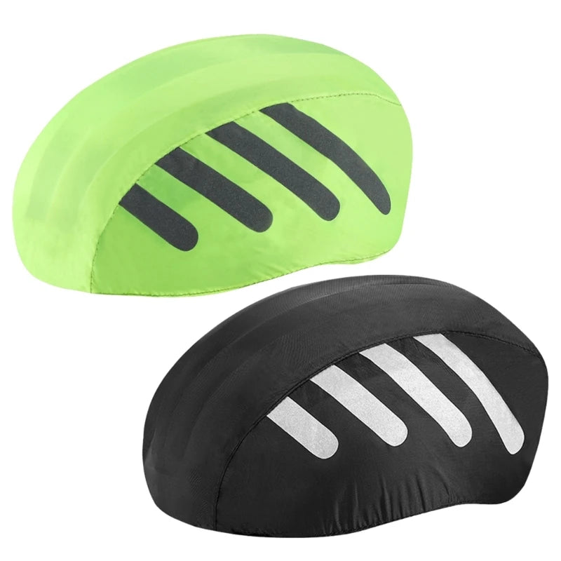 Cyclings Bicycles Helmets Rain Cover with Reflectives Strips Waterproofs Windproofs Bicycles Helmets Cover Cyclings Ride Gear