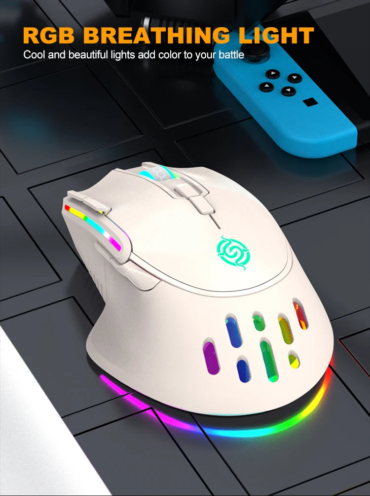 NEW Rechargeable USB 2.4G Wireless Mouse RGB Colorful Gaming Mouse Desktop PC Computers Notebook Laptop Mice Mause Gamer