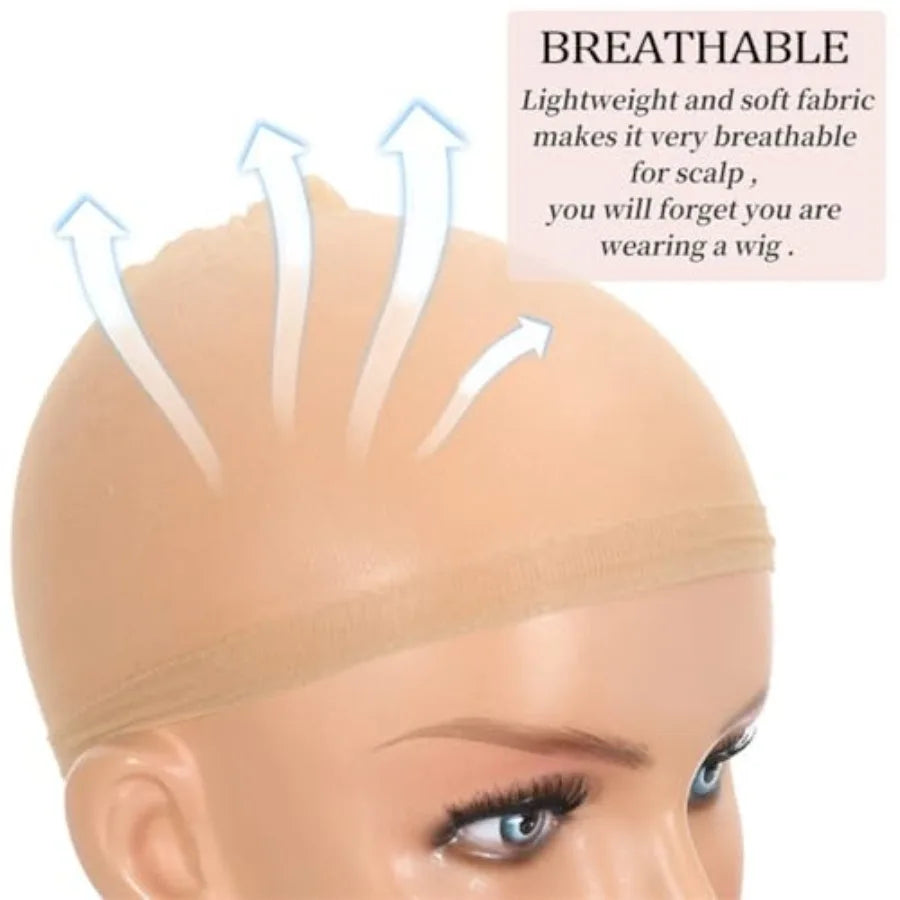 𝗜𝗻𝘀𝗤𝘂𝗲𝗲𝗻 HD Wig Caps for Women Thin and Transparent Wig Cap for Lace Front Wig Breathable High-Elastic Stretchy Stockin