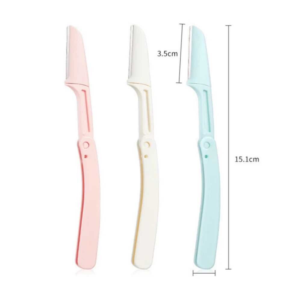 1Pcs Folding Eyebrow Trimmer Face Shaver Blade Razor Safe Portable Scratch Resistant Women Professional Makeup Beauty Tools