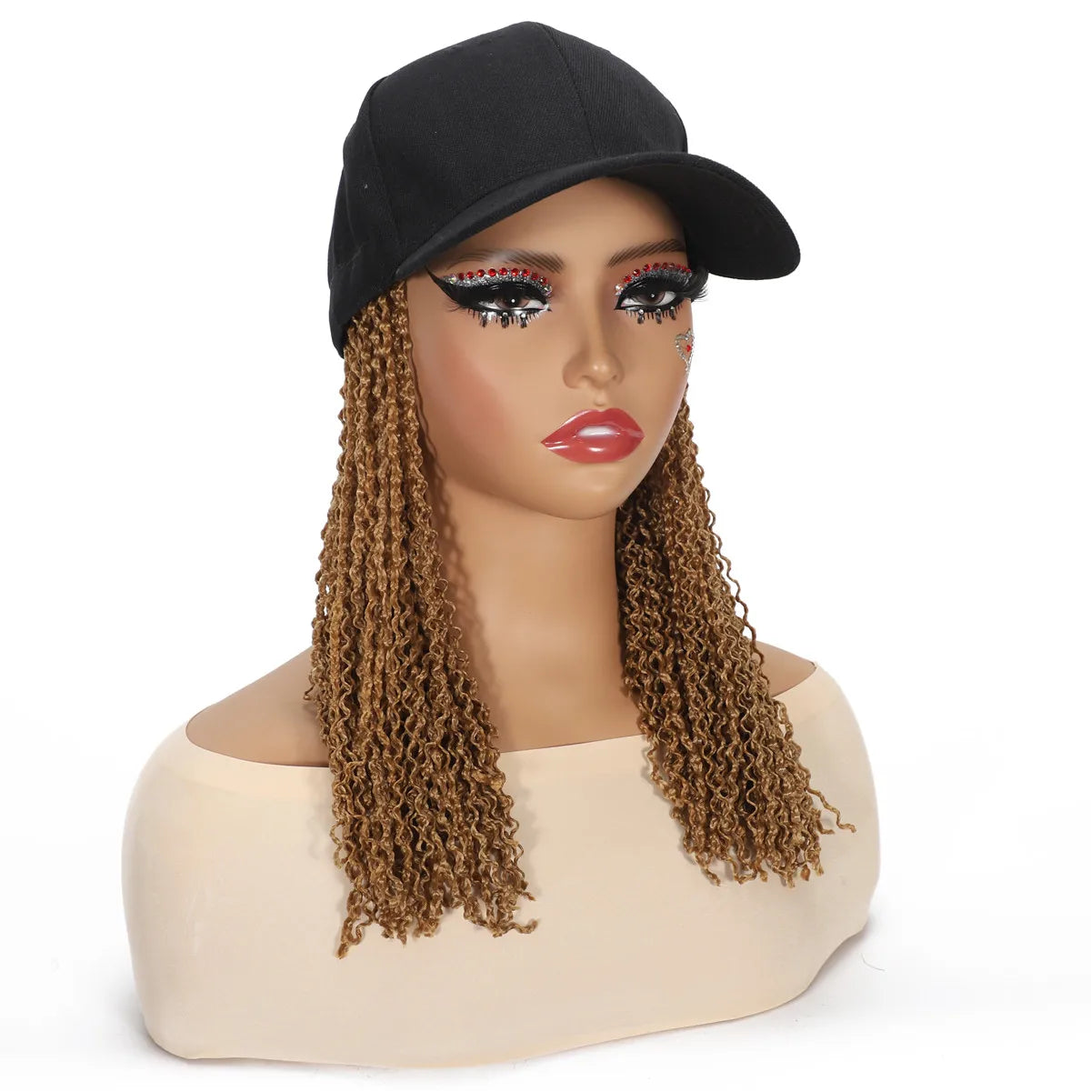Curly Braided Cap Wig