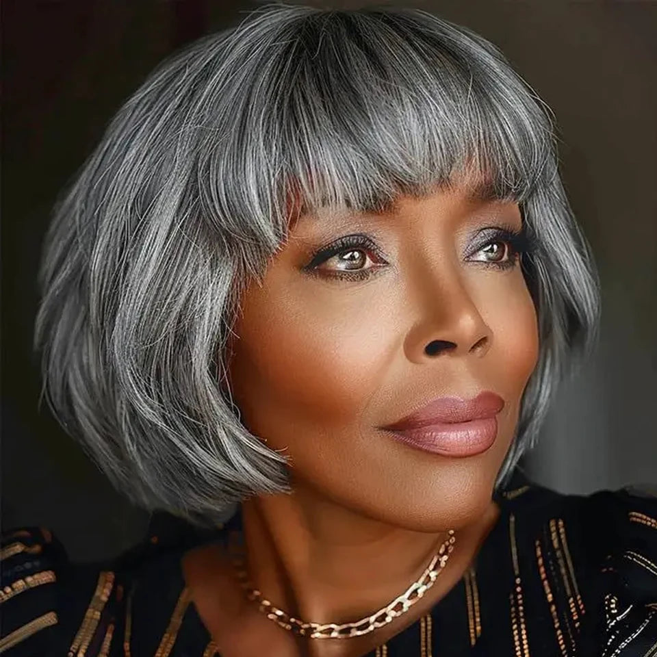Ombre Grey Bob Wig